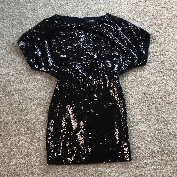 Lulus Dresses & Skirts - Lulu’s black sequin dress small